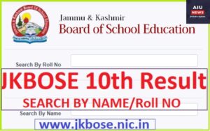 jkbose 10th Result 2024