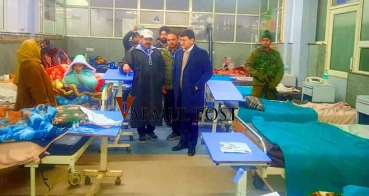 Deputy Development Commissioner Minga Sherpa (IAS)made an unannounced visit to the Government Medical College Baramulla,