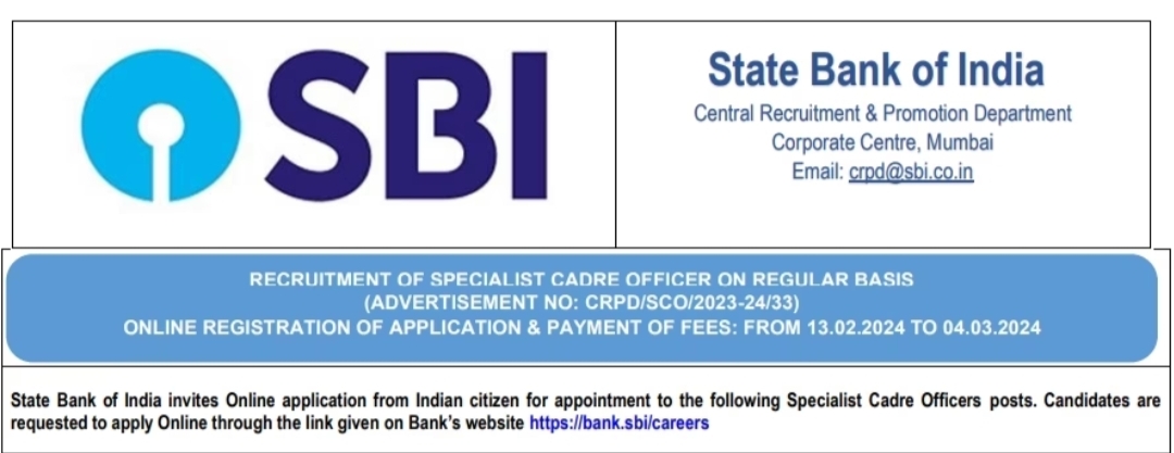 SBI Recruitment 2024: Bumper vacancy for these posts in SBI, application starts from today, salary will be more than 63000