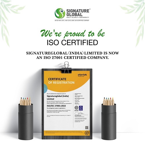 Signature Global Secures ISO 27001 Certification for Information Security Management System