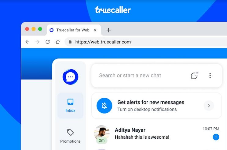 Introducing Truecaller for Web: Now Search for Unknown Numbers & Get Spam-free Texting & Get Incoming call Notifications Right on Your Computer Screen