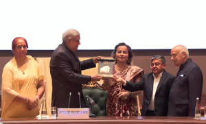 Dr. Bina Modi Felicitated by Hon’ble Vice President of India for Contributions to SILF