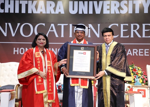 Recognizing Excellence: Chitkara University Bestows Honorary Doctorate on Dr. Arvind Lal for Healthcare Innovation