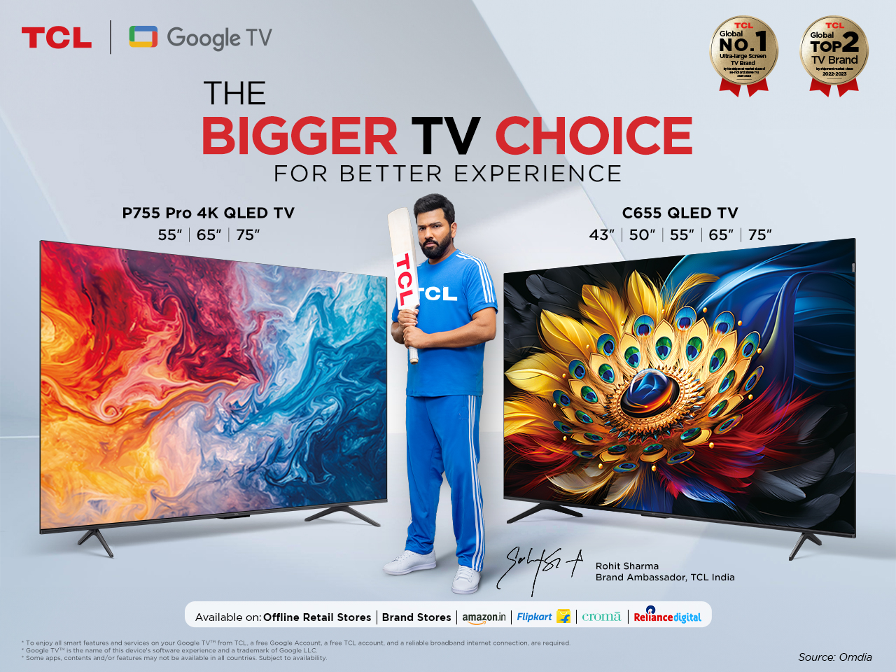 TCL Unveils Lineup of Google QLED, 4K QLED & 4K UHD TVs with Great Deals for Indian Consumers