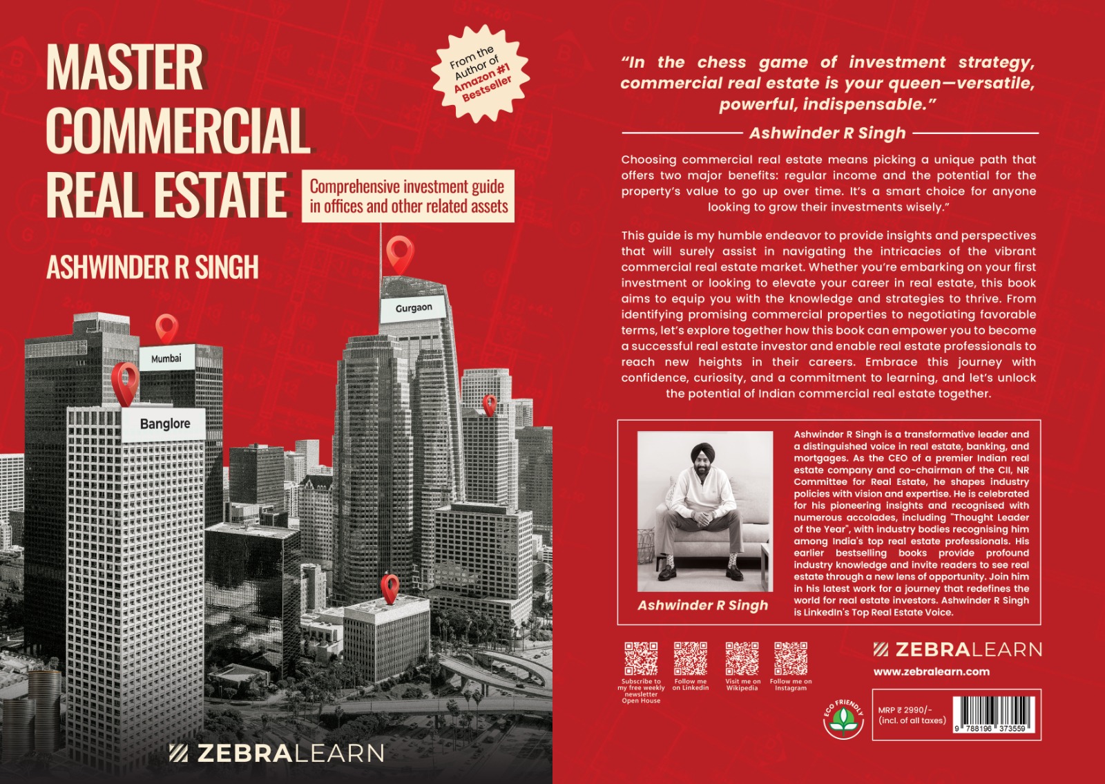 Bestselling Author Ashwinder R. Singh Launches His Third Book, “Master Commercial Real Estate”